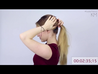 my 5 minute ponytail routine